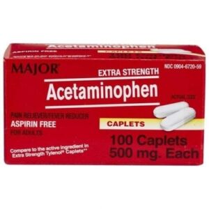 Acetaminophen 500mg (Tylenol Extra Strength) 100 ct