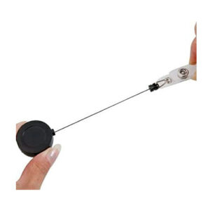 Black Badge Holder Plastic Reel