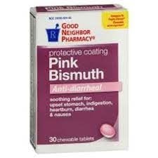 Pink Bismuth Chew Tabs GNP 30ct (Pepto-Bismol Chewable)