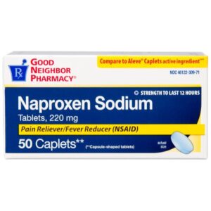 Naproxen Sodium 220mg (Aleve) 50 ct