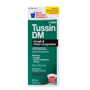 Q-Tussin DM (Robitussin Cough+Cold Chest Congestion DM) 4oz