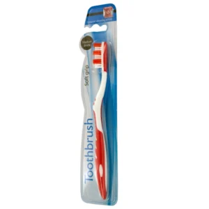 Toothbrush Soft Grip Medium Bristle Single