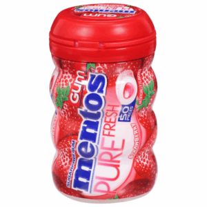 Mentos Sugarfree Strawberry Gum 50 pieces