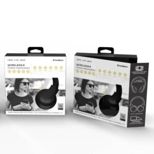 SoundBound Wireless Stereo Headphones NAVY BLUE